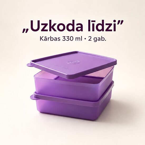 „Uzkoda līdzi” kārbas 330 ml (2 gab.) (atlaide -24%)